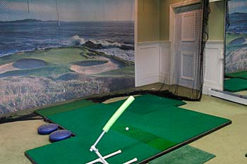 Indoor golf studio